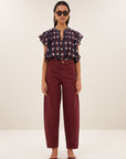 Begum wine jeans, Wine
