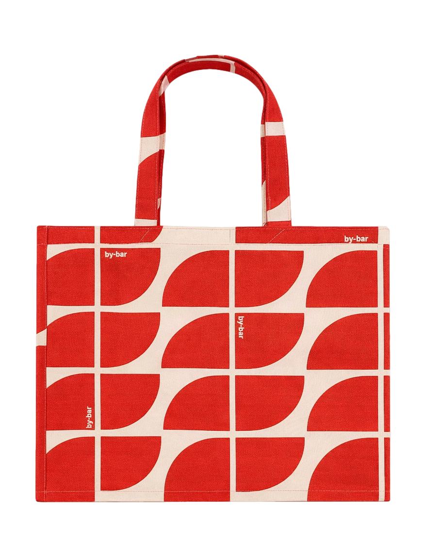 Shopper logo bag, Poppy red