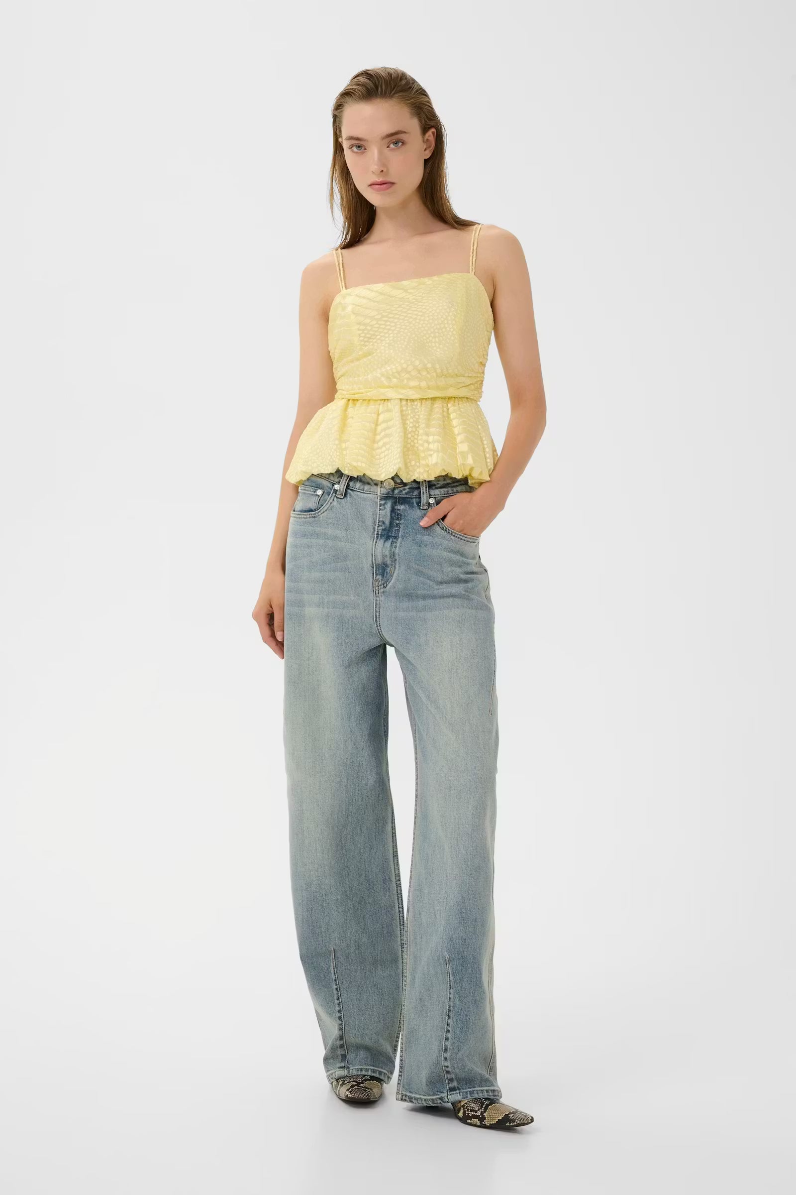 GZnoma HW Jeans, Vintage Mid Blue Wash