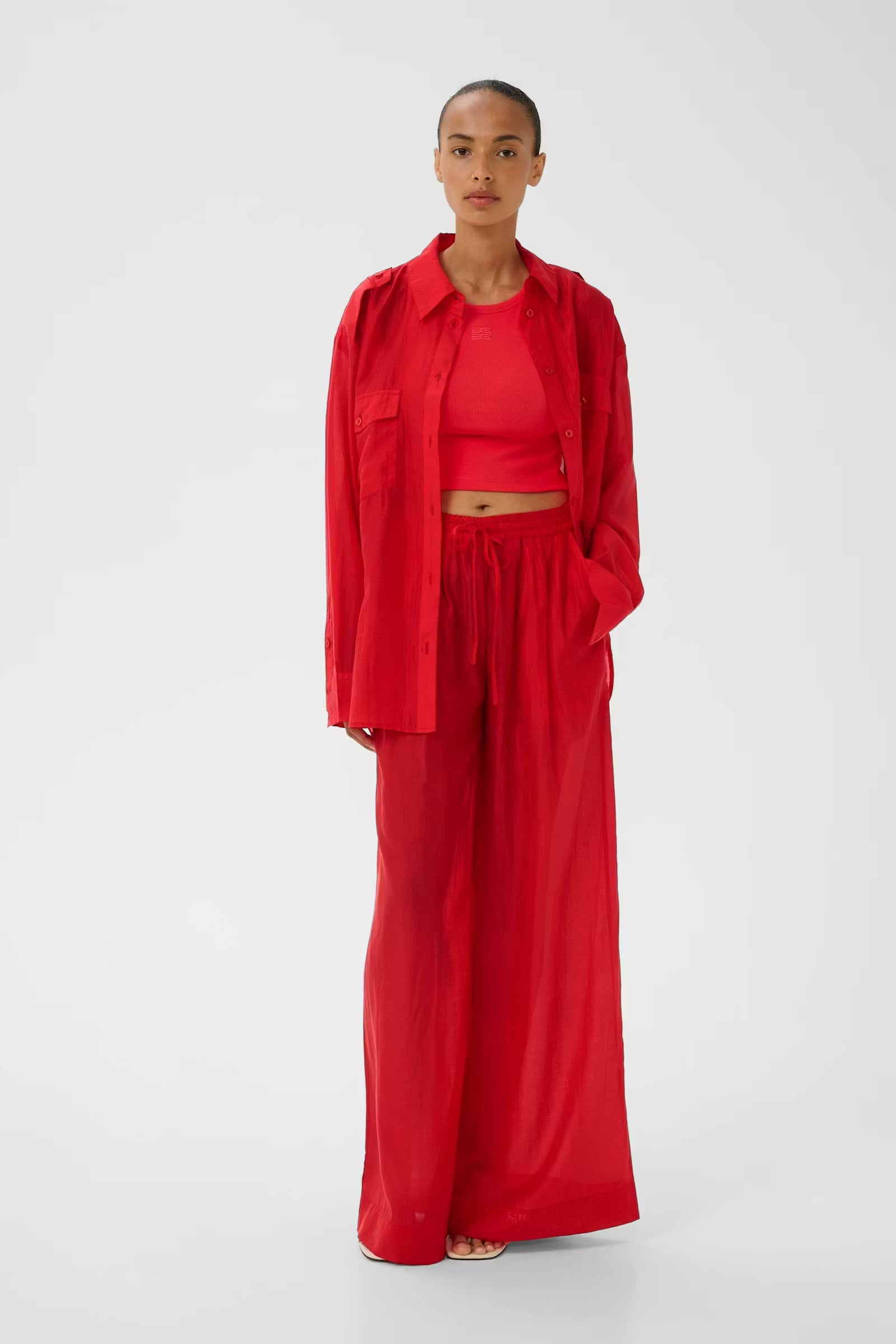 GZsiora HW Pants, Tomato