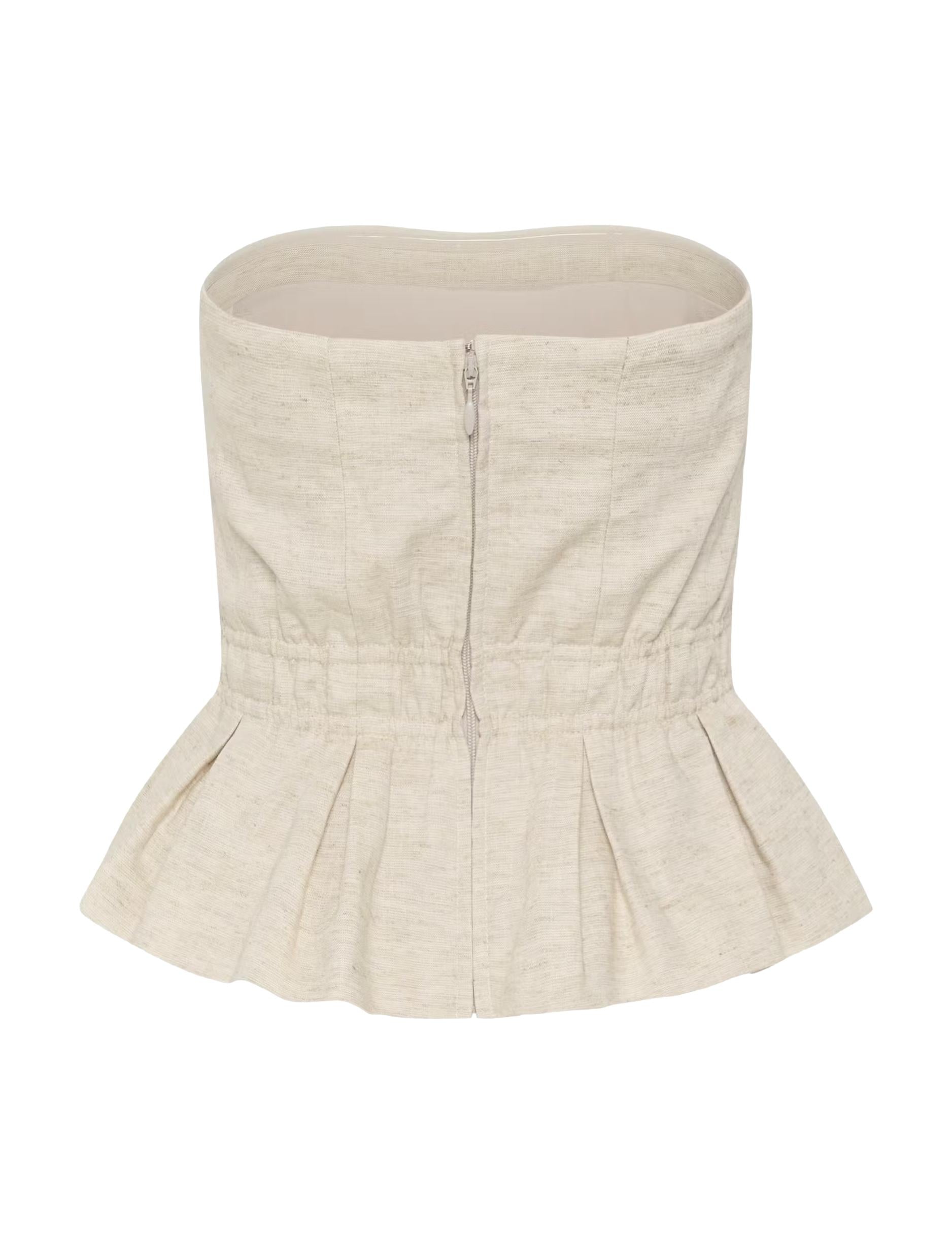 GZriava corsage, Light Sand Melange