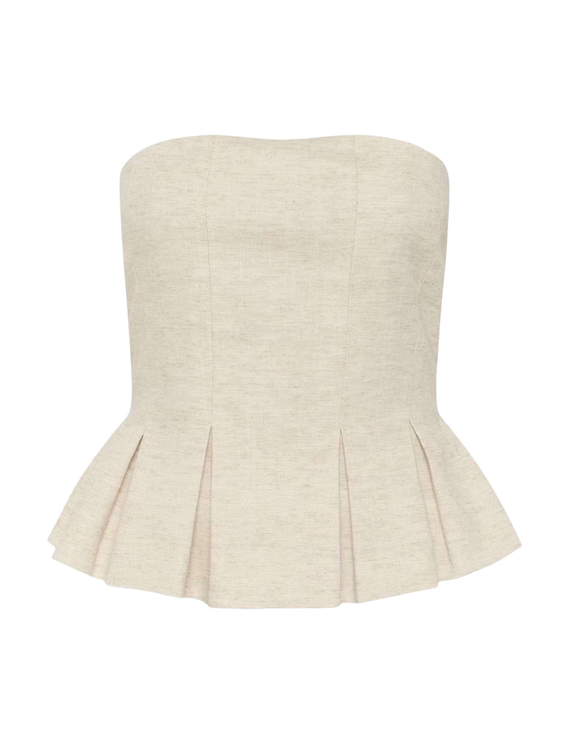 GZriava corsage, Light Sand Melange