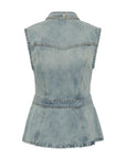 GZnoma SL Shirt, Vintage Mid Blue Wash