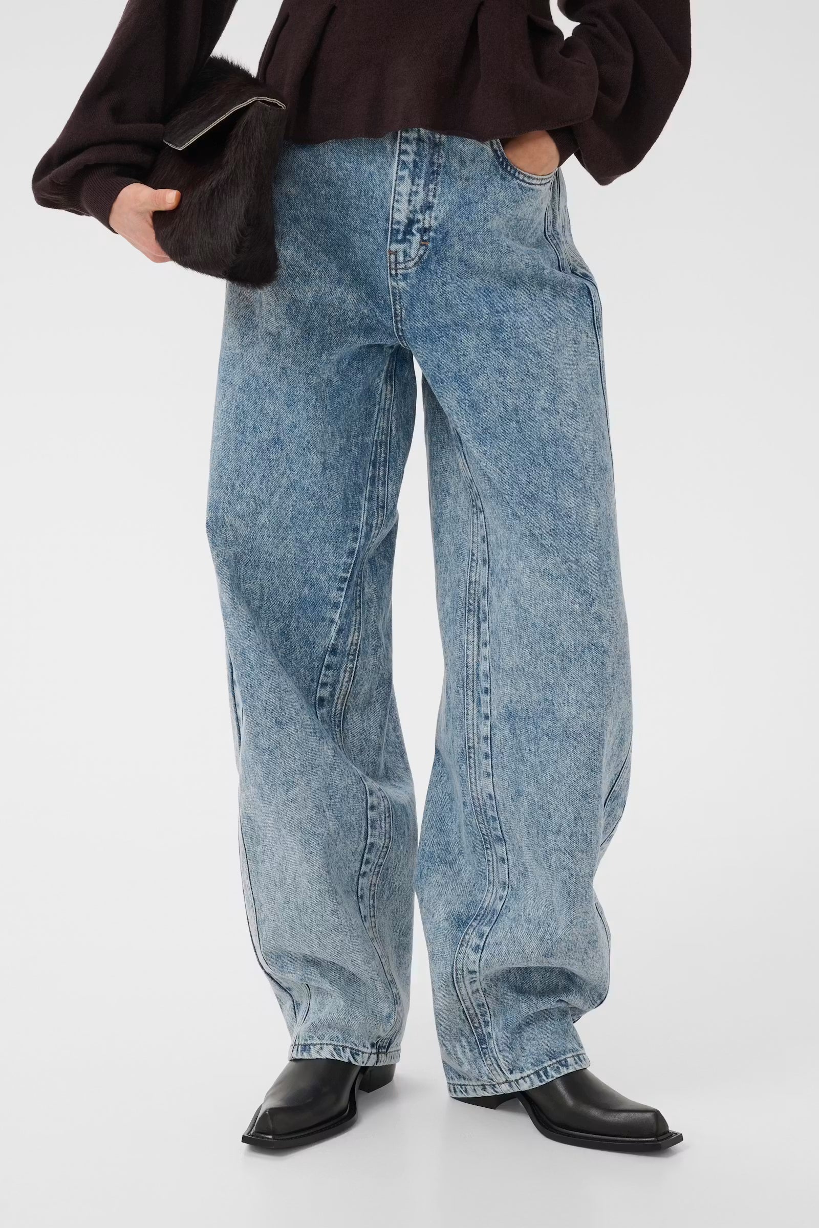 GZmawi HW ballon jeans, Light Blue Acid Wash