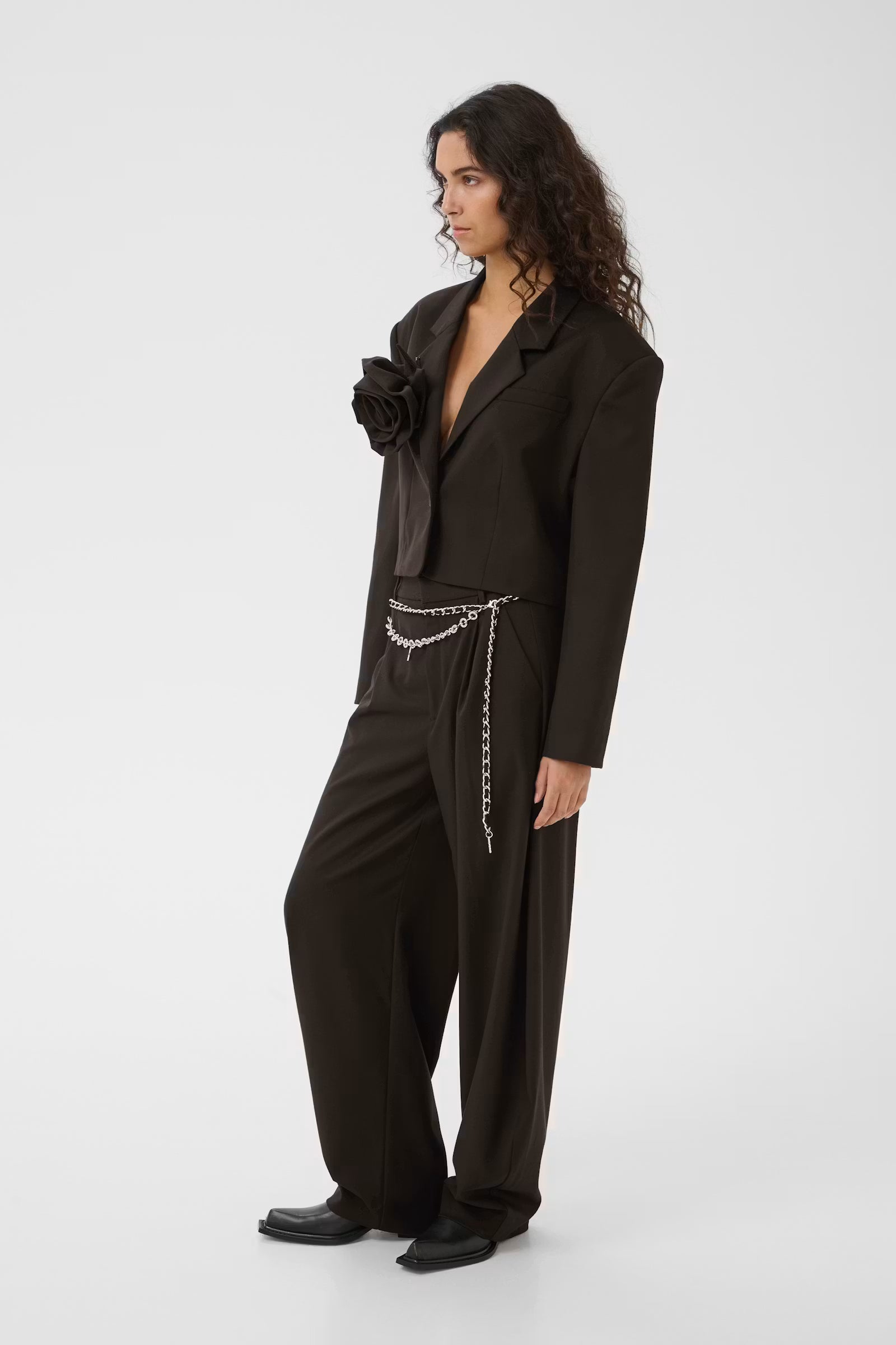 GZcallia MW barrel pants, Ganache