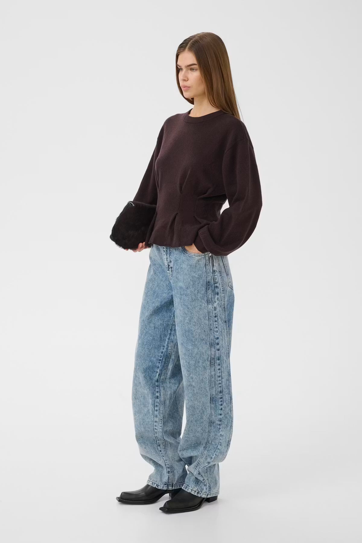 GZmawi HW ballon jeans, Light Blue Acid Wash
