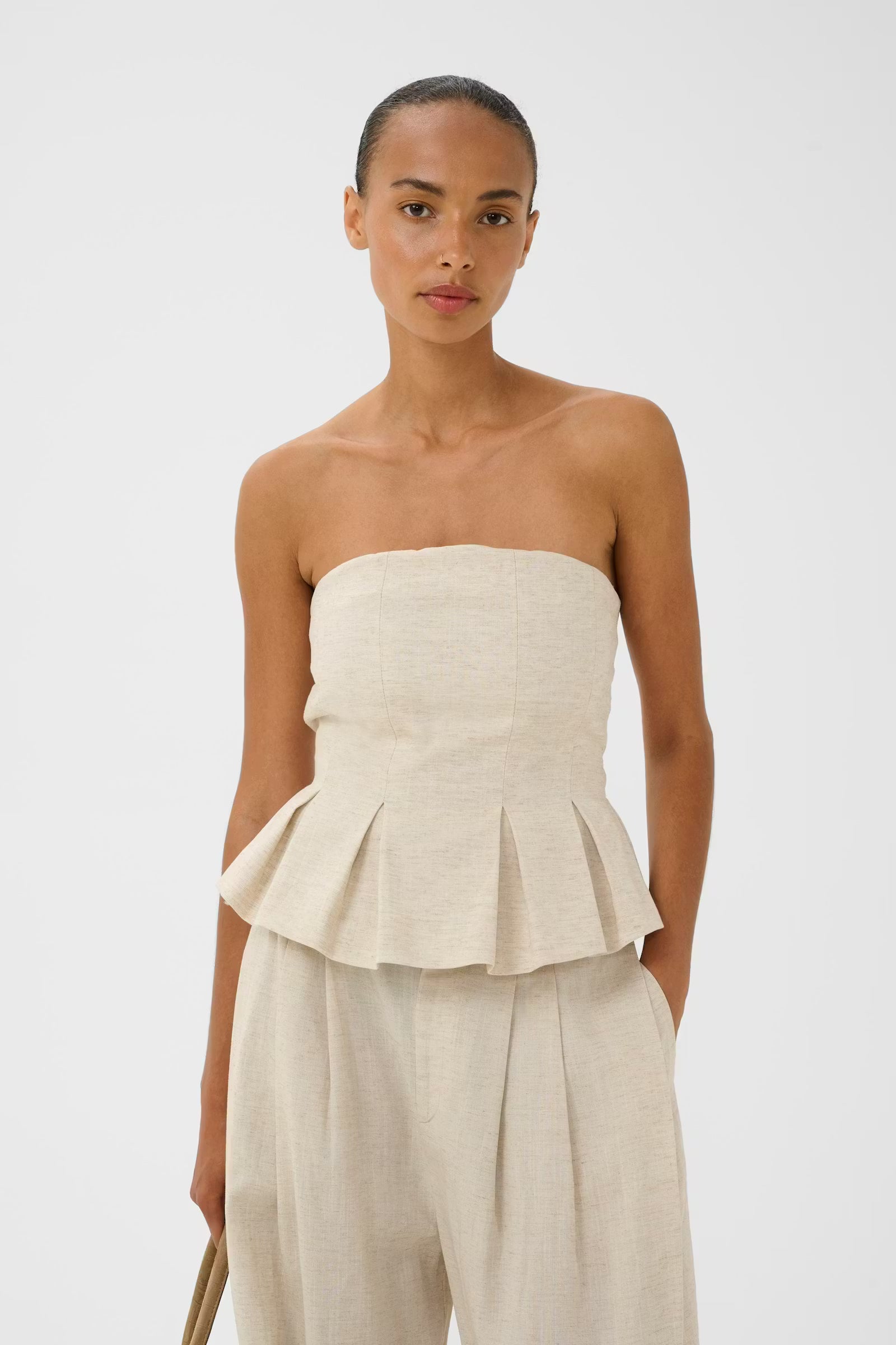 GZriava corsage, Light Sand Melange