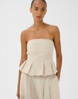 GZriava corsage, Light Sand Melange