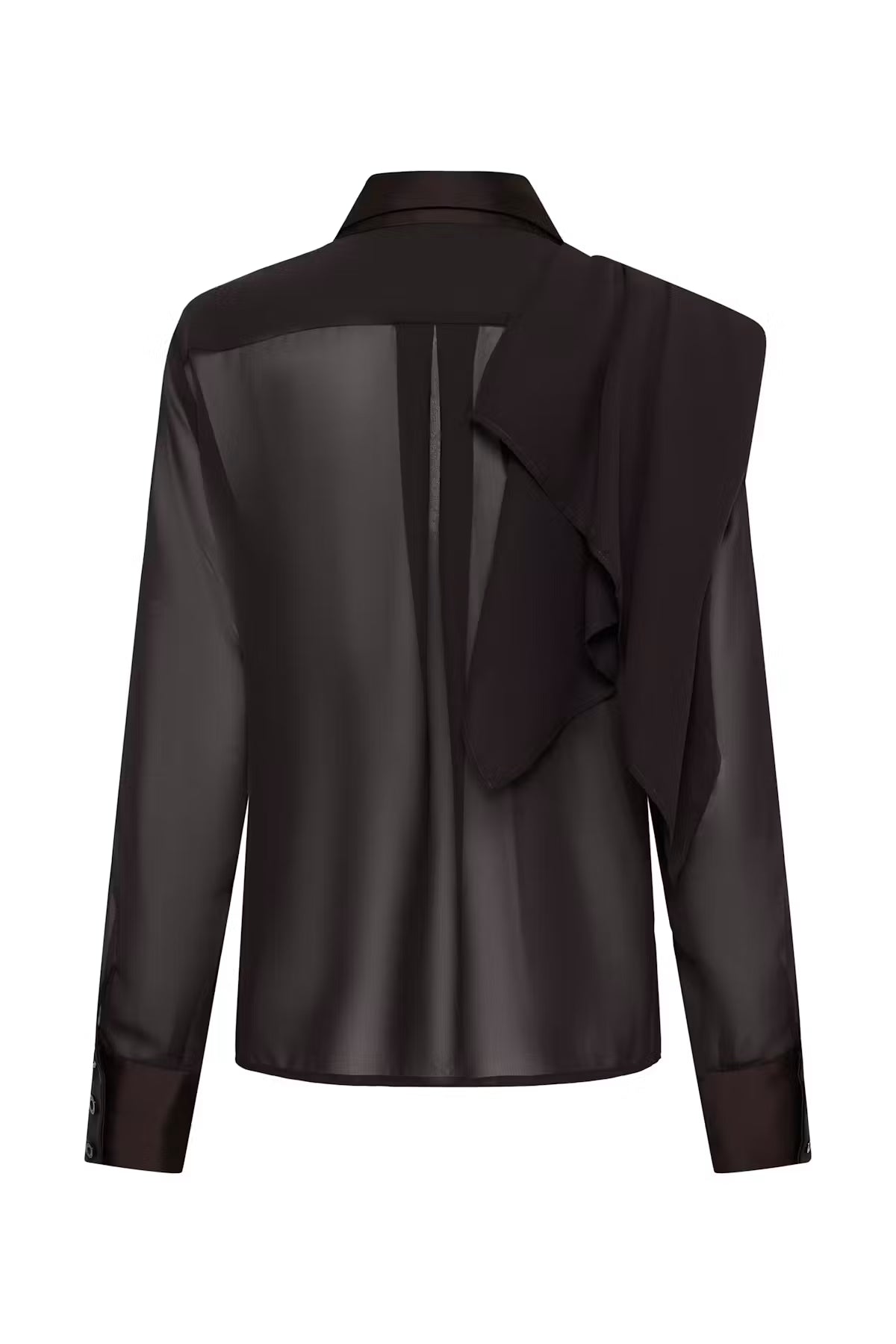GZlynne scarf shirt, Ganache