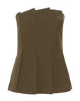 GZstacy pleat corsage, Slate Black Melange