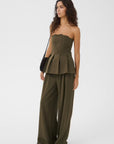 GZstacy pleat corsage, Slate Black Melange