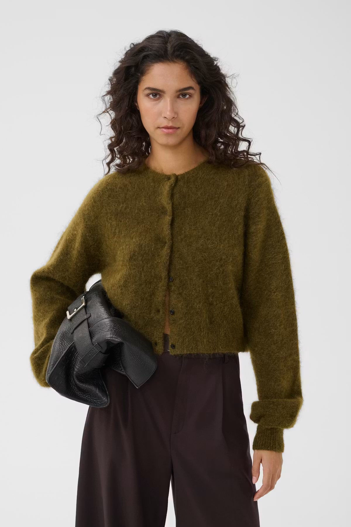 GZdebbie short cardigan, Plantation Melange