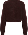 GZdebbie short cardigan, Plum Melange