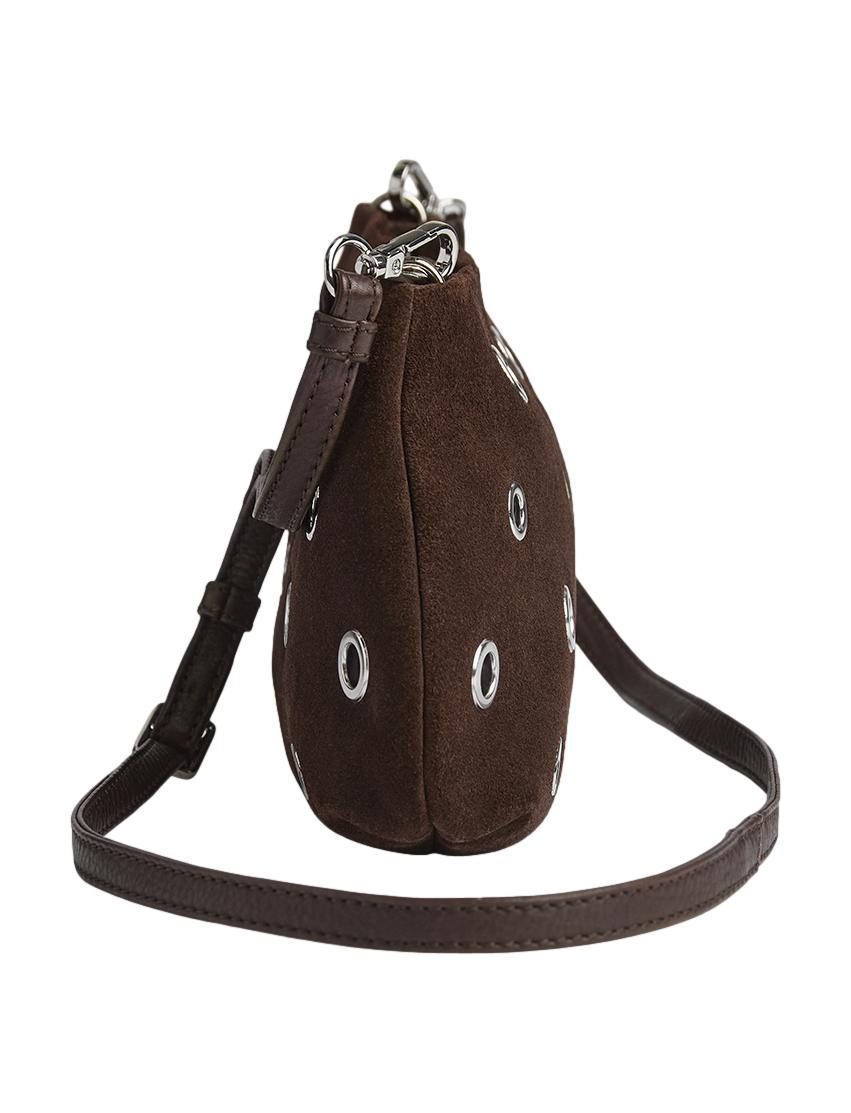 EssieMBG Cross. Bag, Suede, Espresso Brown