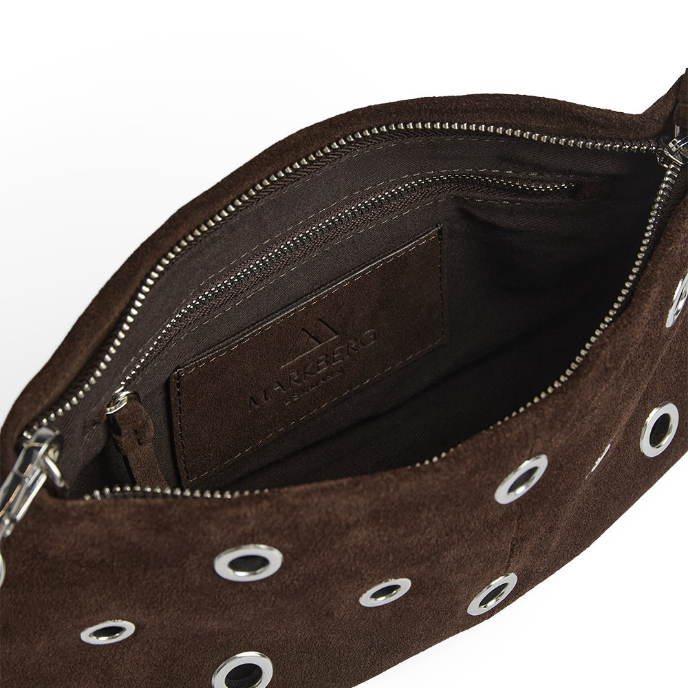 EssieMBG Cross. Bag, Suede, Espresso Brown