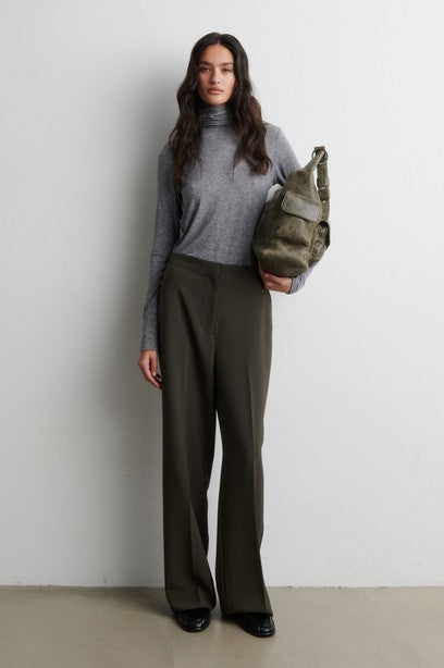 Fique Classic Trousers, Black Olive
