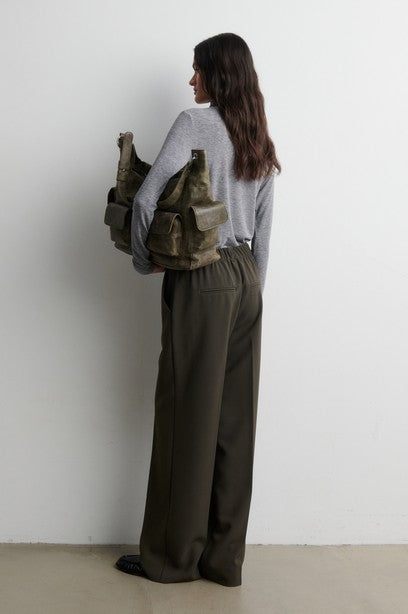 Fique Classic Trousers, Black Olive