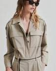 Sharo All In One Jumpsuit, Trench Coat