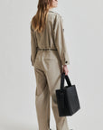 Sharo All In One Jumpsuit, Trench Coat