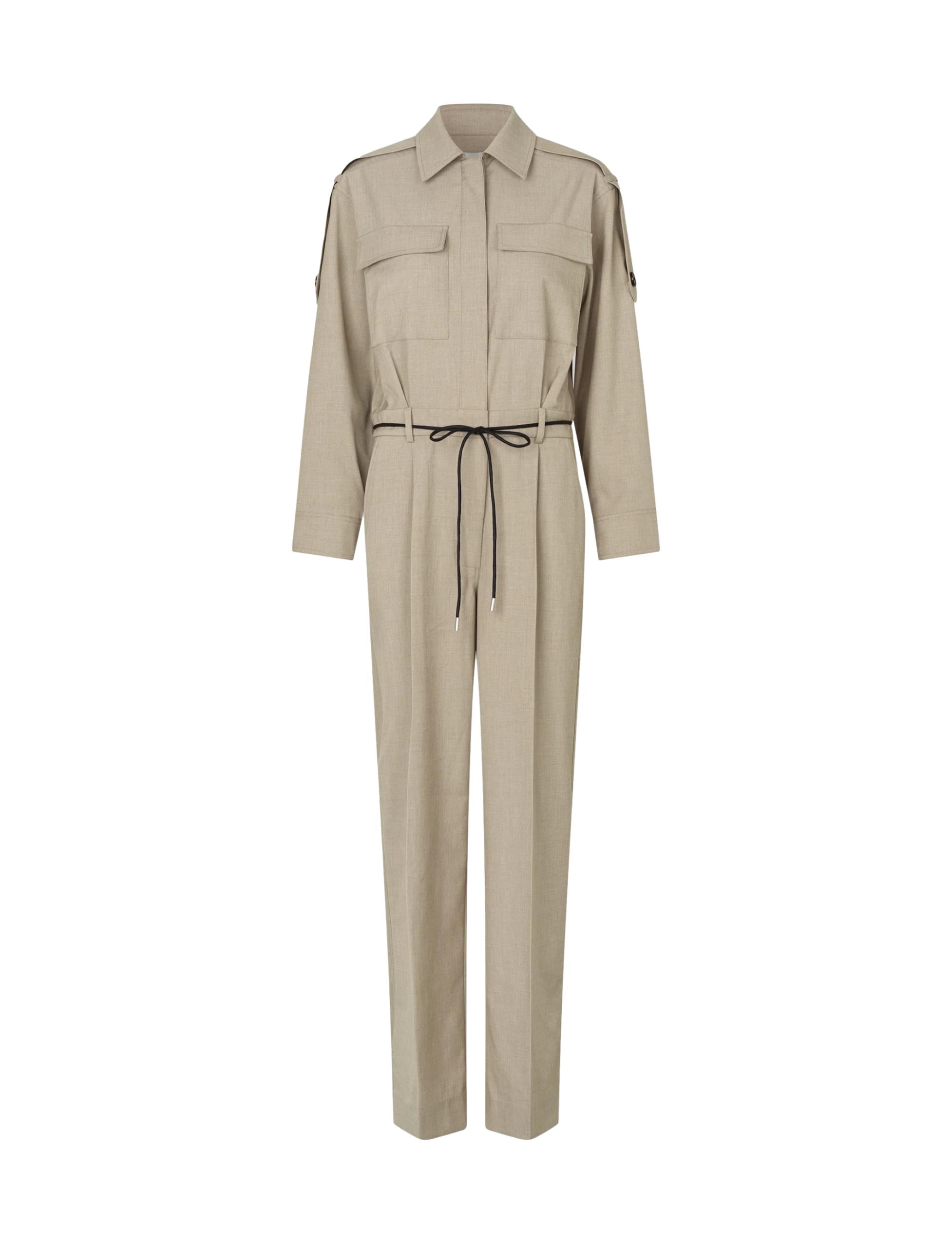 Sharo All In One Jumpsuit, Trench Coat