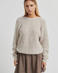 Flare Knit, Light Beige Melange