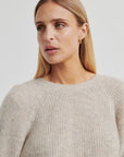 Flare Knit, Light Beige Melange