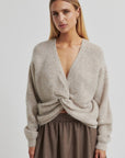 Flare Knit, Light Beige Melange