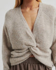 Flare Knit, Light Beige Melange