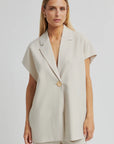 Blanca Waistcoat, Soft Beige