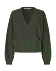 Gabby Wrap Knit, Black Olive