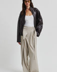 Sharo Wrap Trousers, Roasted Cashew