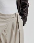 Sharo Wrap Trousers, Roasted Cashew