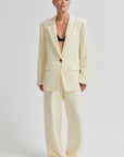 Lino New Fit Blazer, Alabaster Gleam
