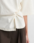Arkai Drape Tee, Eggnog