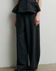 Anjou Trousers, Dark grey melange