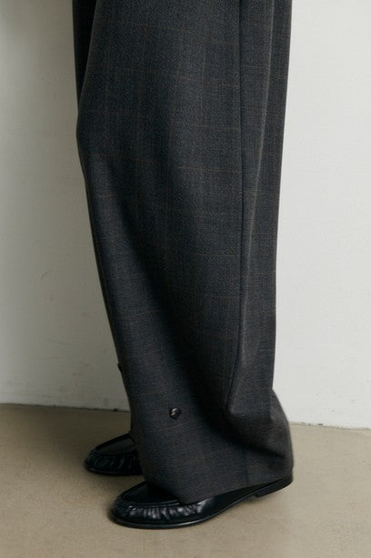 Anjou Trousers, Dark grey melange
