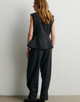 Anjou Trousers, Dark grey melange