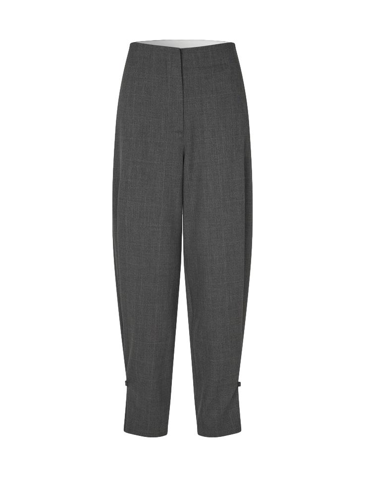 Anjou Trousers, Dark grey melange