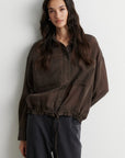 Valaia Shirt, Black Olive