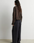 Valaia Shirt, Black Olive