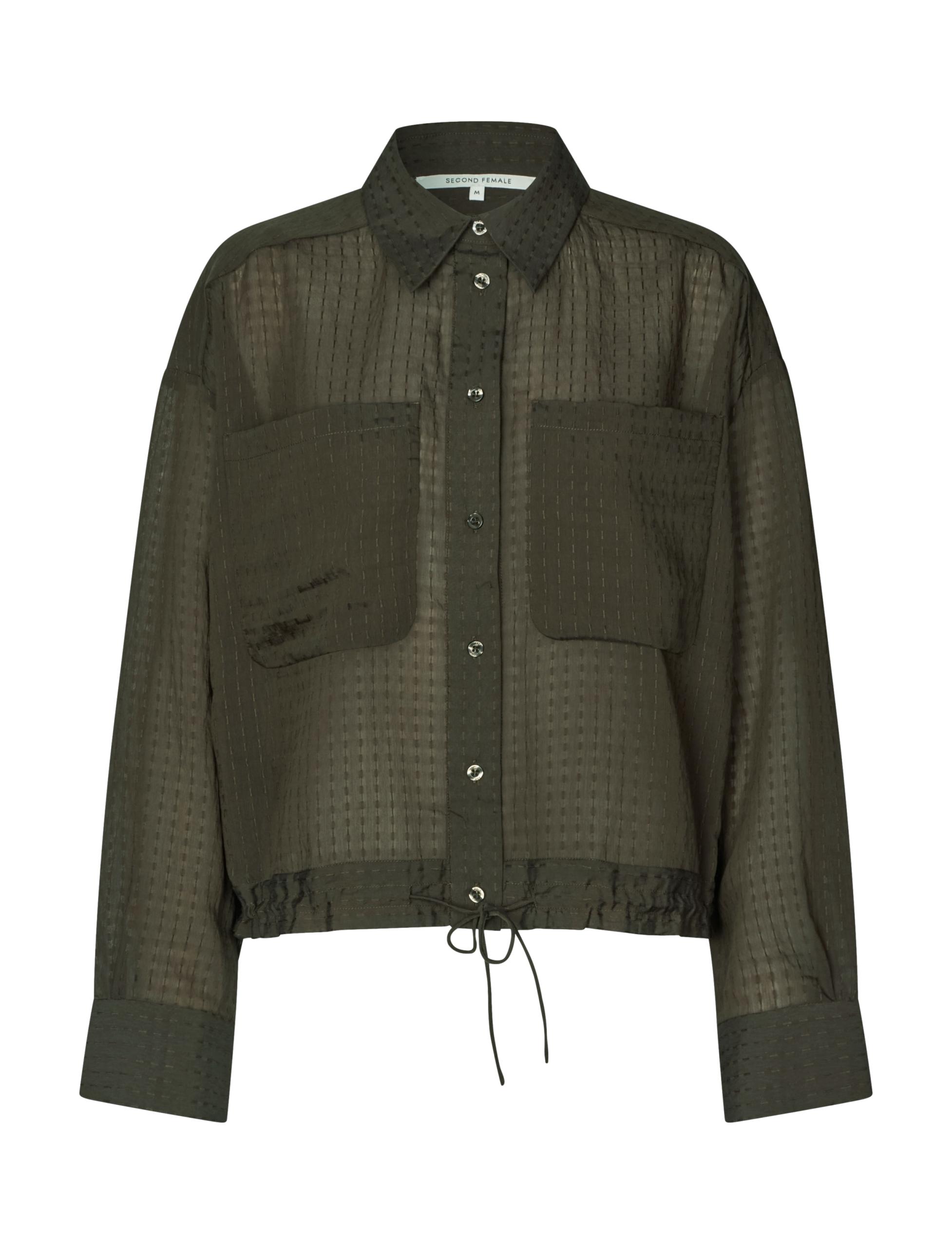 Valaia Shirt, Black Olive