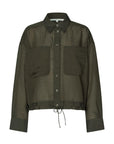 Valaia Shirt, Black Olive