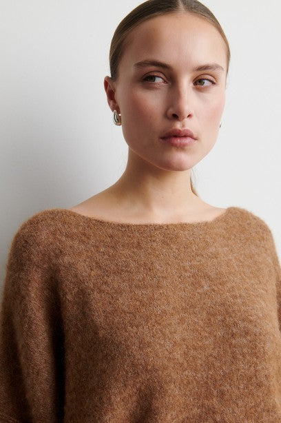 Pollenza Knit Pullover, Camel