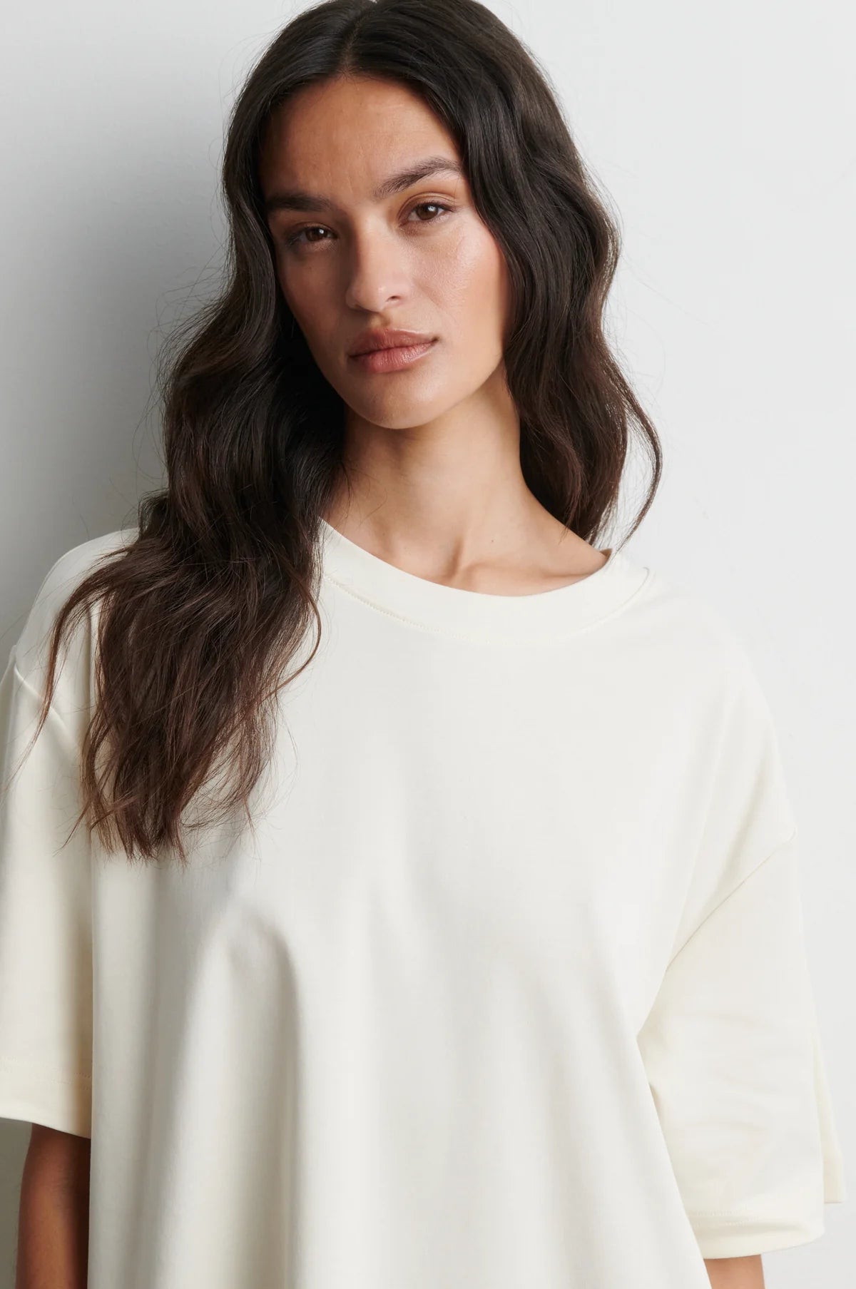 Vaccara Lace Tee, Egret