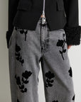 Lawrissa Denim Barrel Jeans, Denim Grey
