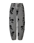 Lawrissa Denim Barrel Jeans, Denim Grey