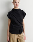 Arkai Drape Top, Black