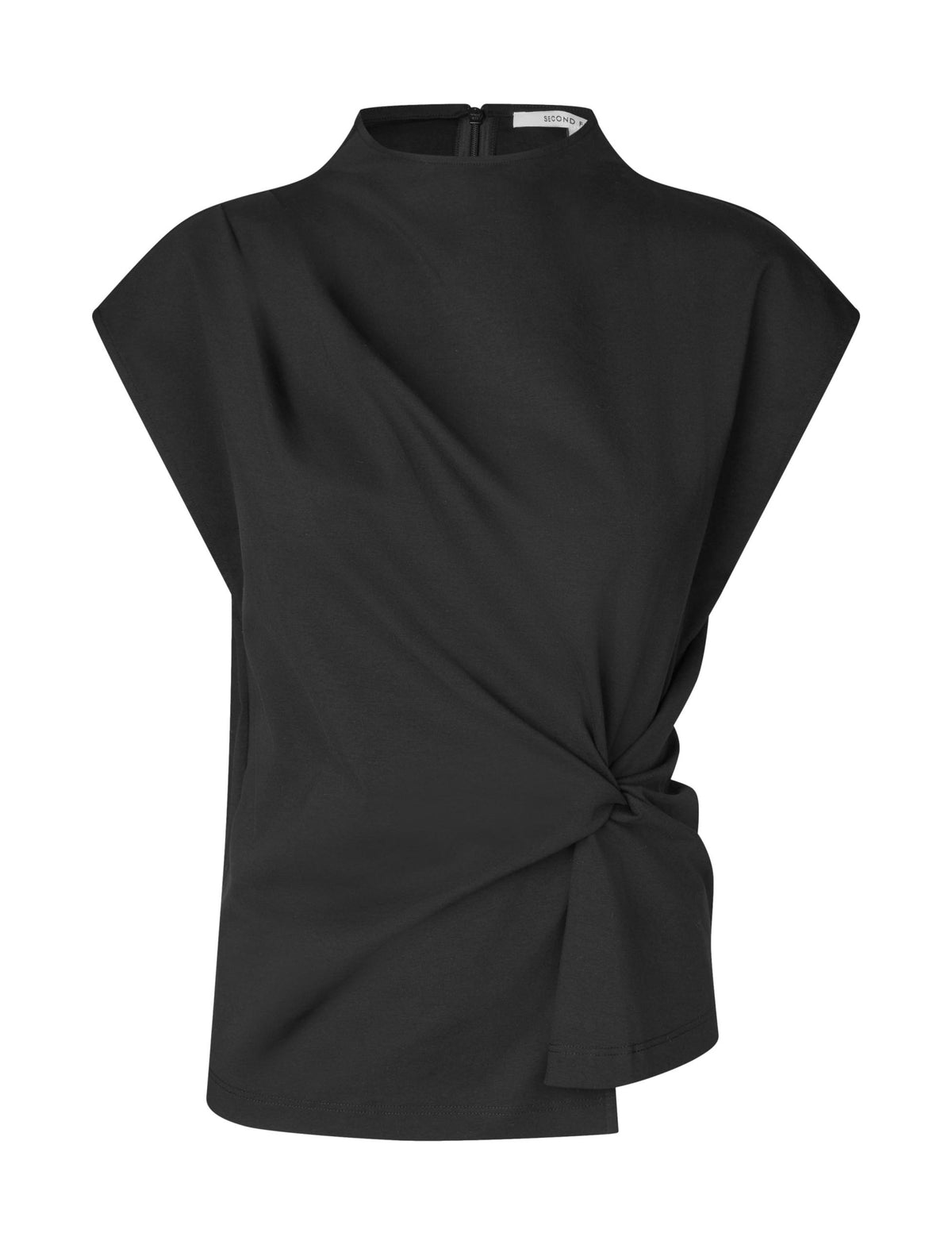 Arkai Drape Top, Black