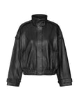 Aluka Leather Jacket, Black
