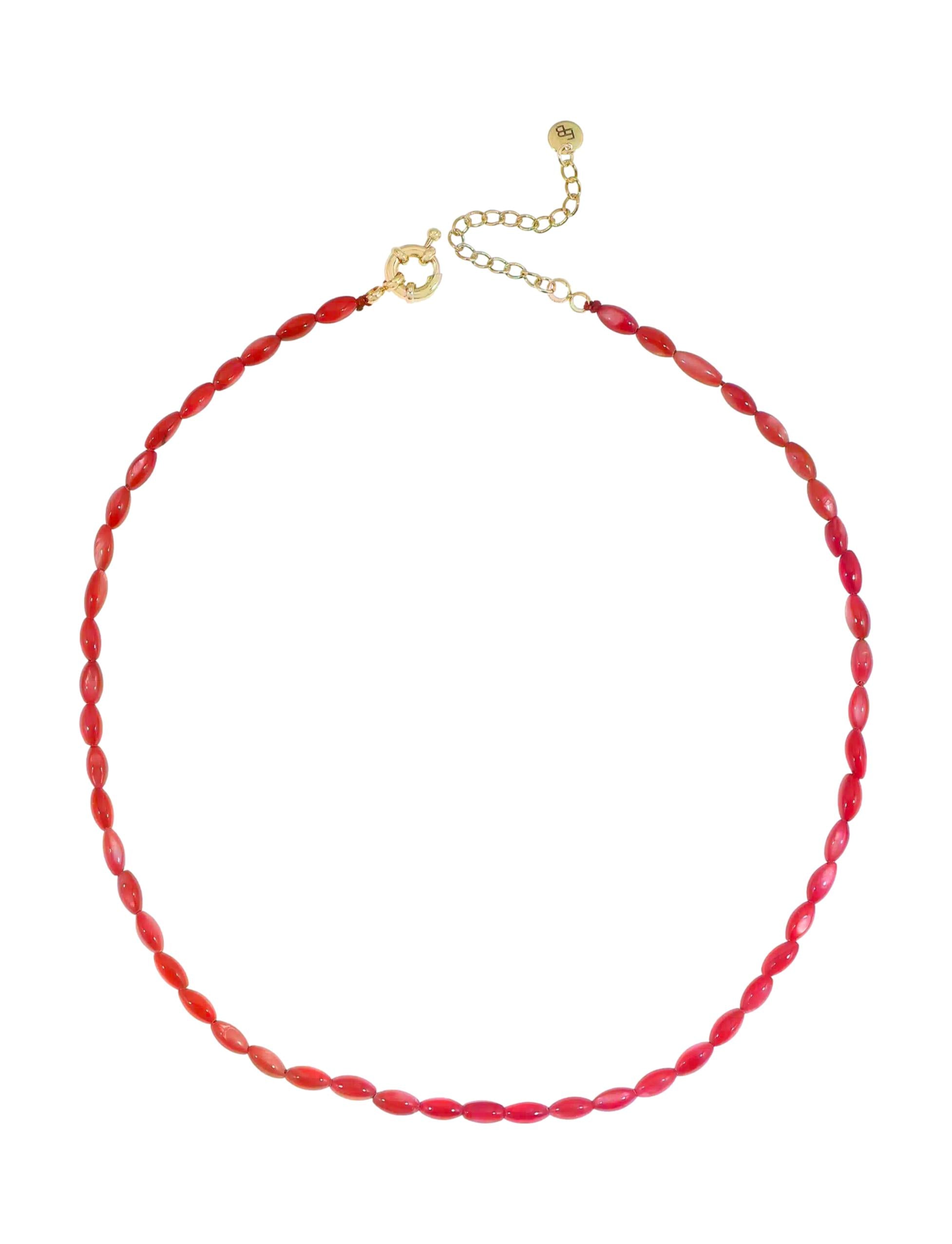 Schelpenketting / rood